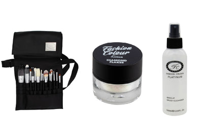 Buy 14 Pcs Makeup Brush Set & Get Makeup Brush Cleanser and Diamond Flakes Free