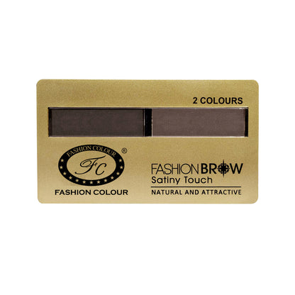 Fashion Colour Dual Eyebrow Powder, Black