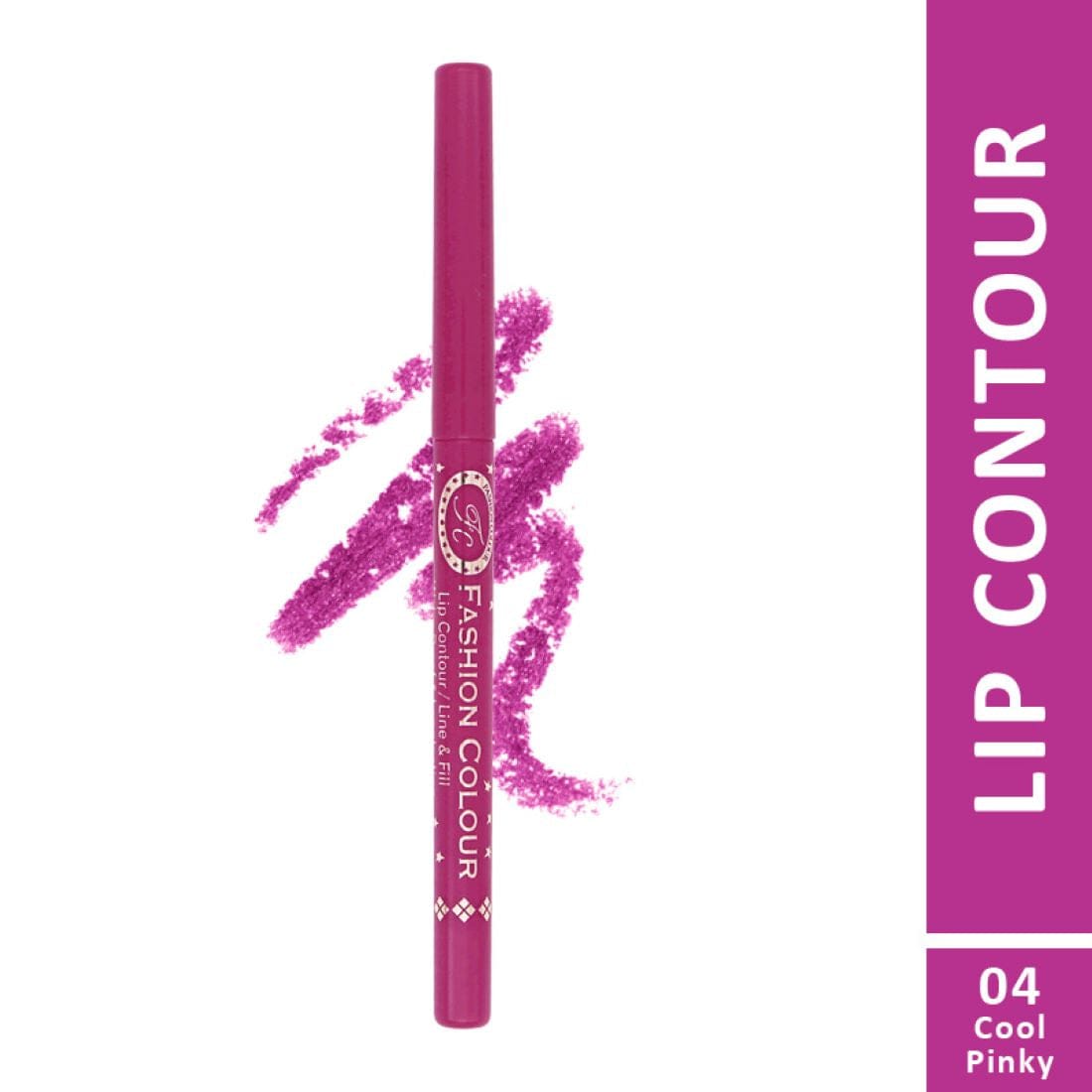lipstick > lip liner > Color lipstick > Lipstick colors > shades > lip contour > Lipstick shades Balance and beautify your lips with the matte color pencil to deal with flat lips, thin lips, wide or narrow mouth, or uneven shape. Worn alone or with a Fashion Colour Lipstick The Gorgeous Fashion Colour Lip Contour Pencil glides on and the lip contour a plumped appearance while enhancing the color of a perfected long lasting finish Waterproof, Long Lasting Lip Contour