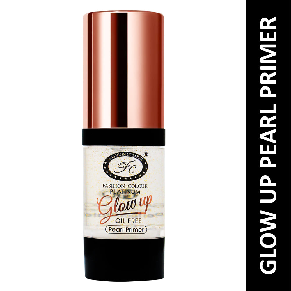 Oil Free Glow Up Pearl Primer With Real Gold Flakes For Glowing Skin, 30ml